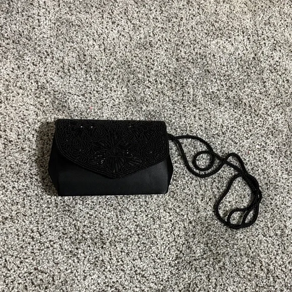 Vintage America Black Beaded Clutch - Picture 5 of 9